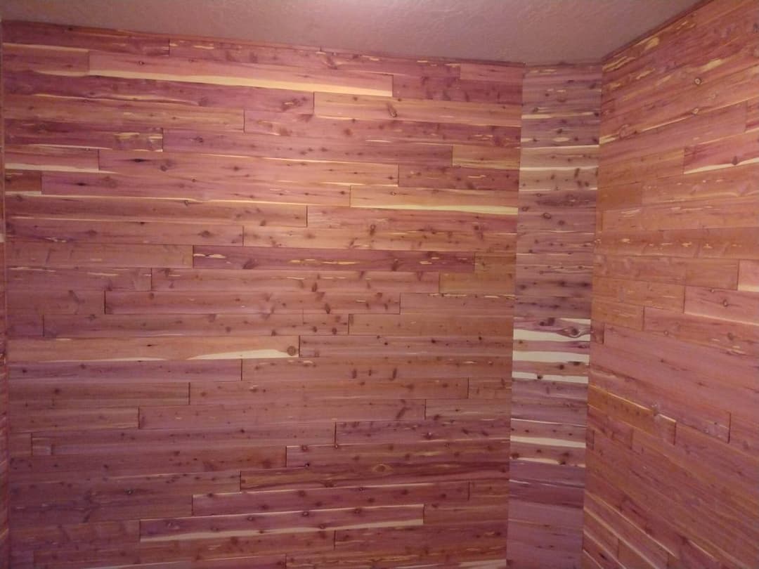 picture of a wood backsplash wall 